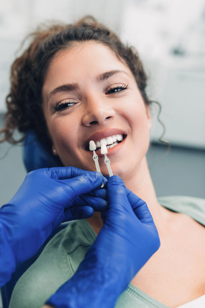 colored composite filling